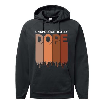 Unapologetically Dope Black Pride Melanin African American Performance Fleece Hoodie