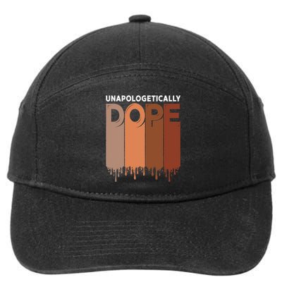 Unapologetically Dope Black Pride Melanin African American 7-Panel Snapback Hat