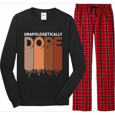 Unapologetically Dope Black Pride Melanin African American Long Sleeve Pajama Set