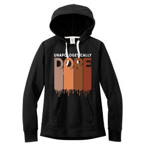 Unapologetically Dope Black Pride Melanin African American Women's Fleece Hoodie