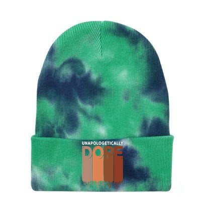 Unapologetically Dope Black Pride Melanin African American Tie Dye 12in Knit Beanie