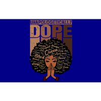 Unapologetically Dope Black Afro Black History Febuary Gift Bumper Sticker