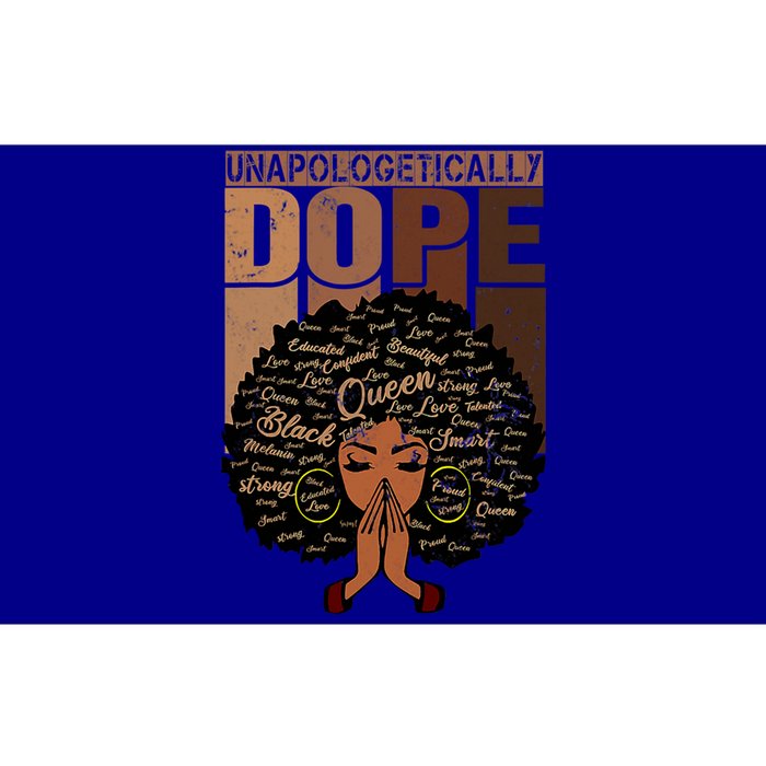 Unapologetically Dope Black Afro Black History Febuary Gift Bumper Sticker