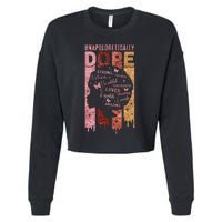 Unapologetically Dope Black History Month African American Cropped Pullover Crew