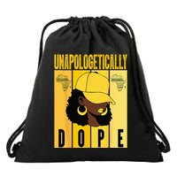 Unapologetically Dope Black History Month African American Drawstring Bag