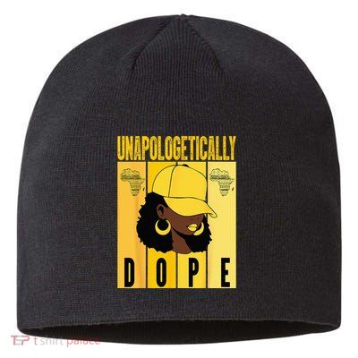 Unapologetically Dope Black History Month African American Sustainable Beanie