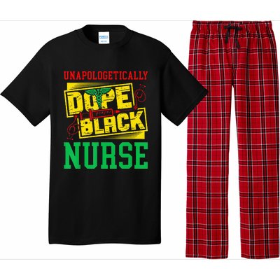 Unapologetically Dope Black Nurse for an African American Pajama Set