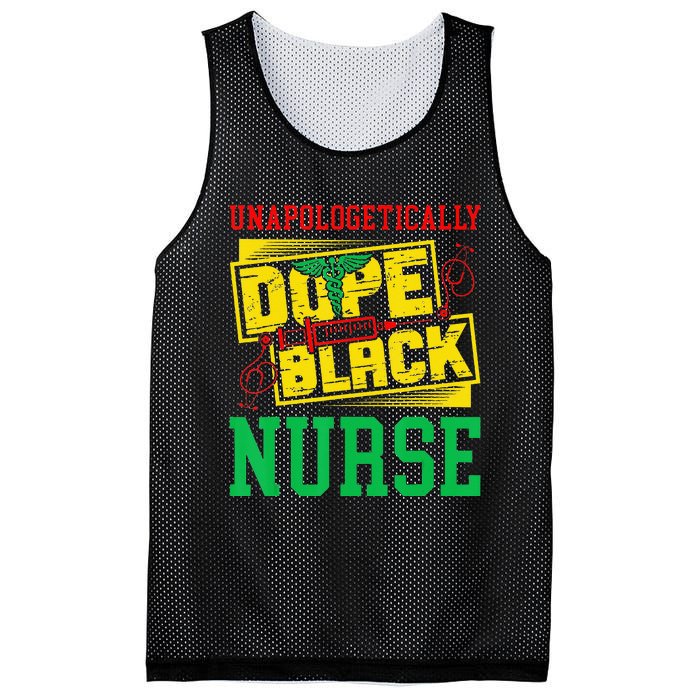 Unapologetically Dope Black Nurse for an African American Mesh Reversible Basketball Jersey Tank