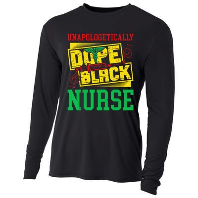 Unapologetically Dope Black Nurse for an African American Cooling Performance Long Sleeve Crew