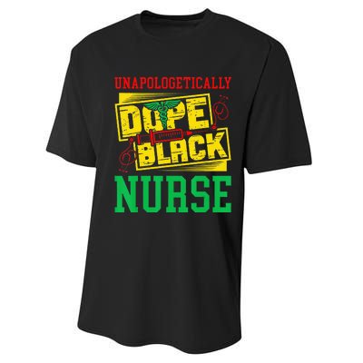 Unapologetically Dope Black Nurse for an African American Performance Sprint T-Shirt