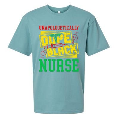 Unapologetically Dope Black Nurse for an African American Sueded Cloud Jersey T-Shirt