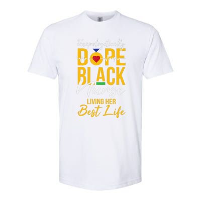 Unapologetically Dope Black Nurse Living Best Life RN Gift Softstyle CVC T-Shirt