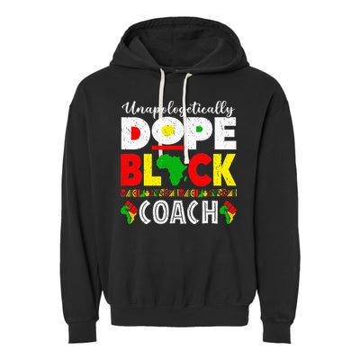 Unapologetically Dope Black Coach African Juneteenth Garment-Dyed Fleece Hoodie