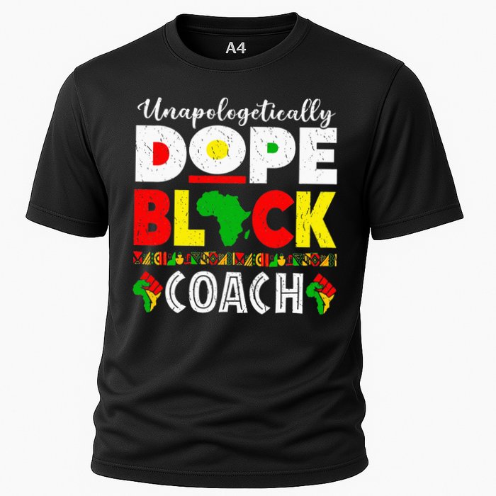 Unapologetically Dope Black Coach African Juneteenth Cooling Performance Crew T-Shirt