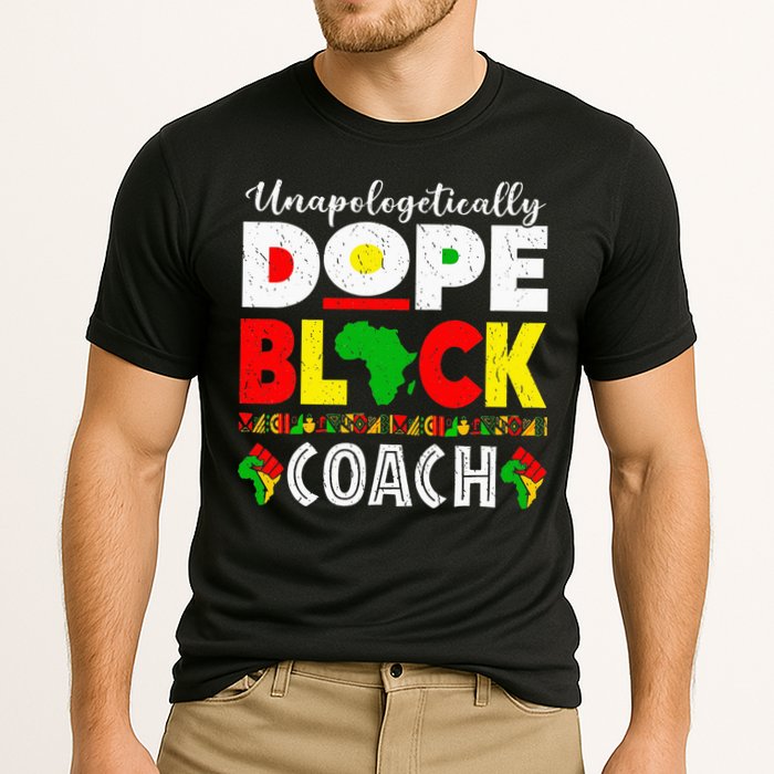 Unapologetically Dope Black Coach African Juneteenth Cooling Performance Crew T-Shirt