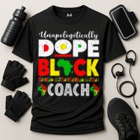Unapologetically Dope Black Coach African Juneteenth Cooling Performance Crew T-Shirt