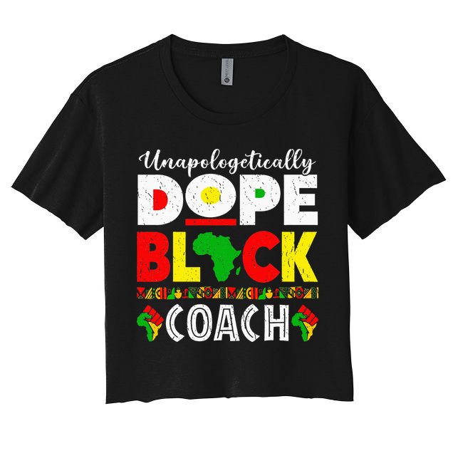 Unapologetically Dope Black Coach African Juneteenth Crop Top