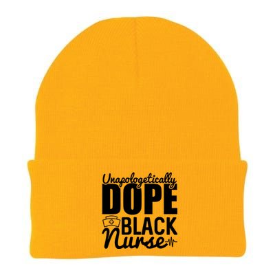 Unapologetically Dope Black Nurse Black History Month African American Knit Cap Winter Beanie