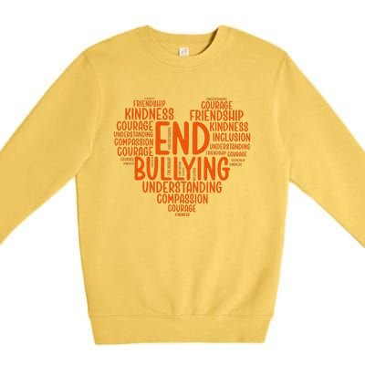 Unity Day Bullying Prevention Choose Kindness Gift Premium Crewneck Sweatshirt