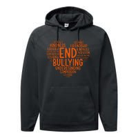 Unity Day Bullying Prevention Choose Kindness Gift Performance Fleece Hoodie