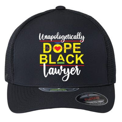 Unapologetic Dope Black Lawyer African American Melanin Flexfit Unipanel Trucker Cap