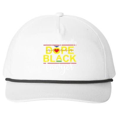 Unapologetic Dope Black Lawyer African American Melanin Snapback Five-Panel Rope Hat