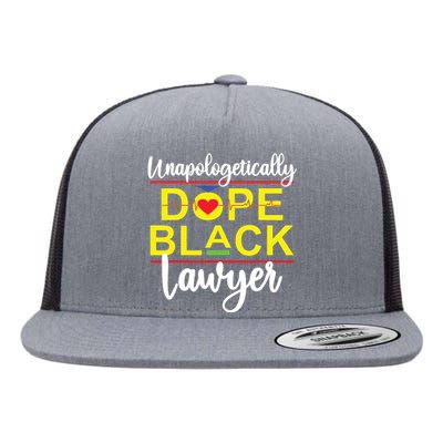 Unapologetic Dope Black Lawyer African American Melanin Flat Bill Trucker Hat