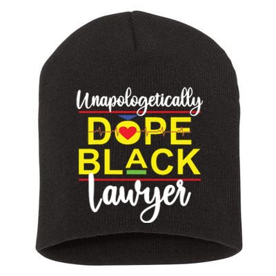 Unapologetic Dope Black Lawyer African American Melanin Short Acrylic Beanie