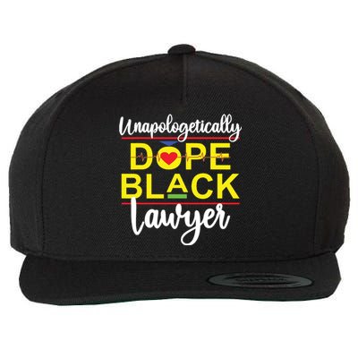 Unapologetic Dope Black Lawyer African American Melanin Wool Snapback Cap