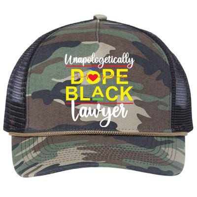 Unapologetic Dope Black Lawyer African American Melanin Retro Rope Trucker Hat Cap