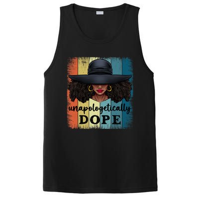 Unapologetically Dope Black History African American Ladies PosiCharge Competitor Tank