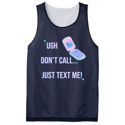 Ugh DonT Call Just Text Me! Mesh Reversible Basketball Jersey Tank