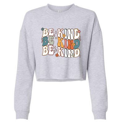 Unity Day Cute Gift Orange Be Kind Cute Gift Be Kind Asl Gift Cropped Pullover Crew