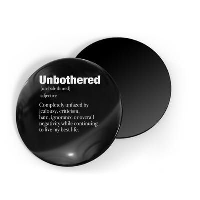 Unbothered Definition Confident Woman Mood Magnet