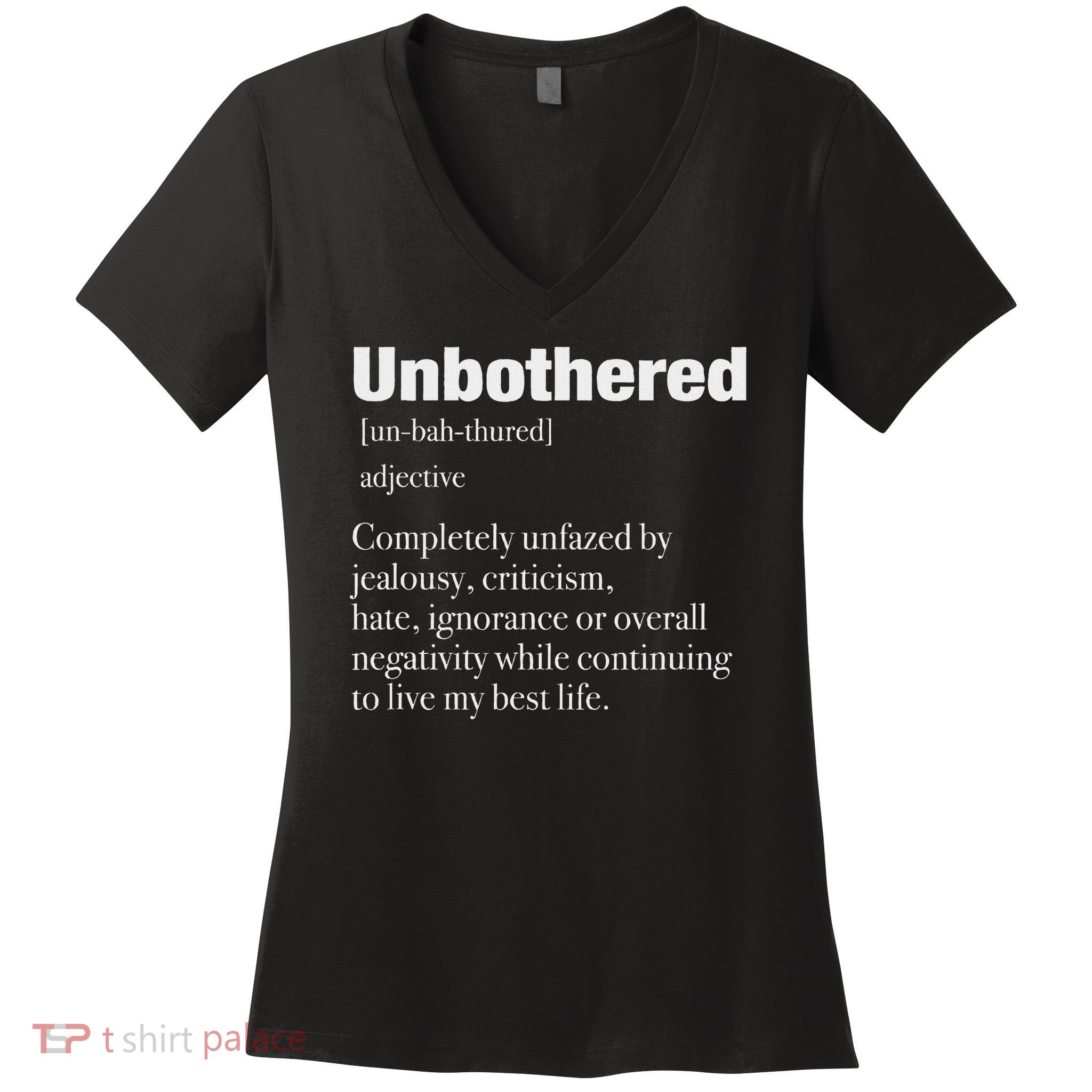 Unbothered Definition Confident Woman Mood Women's V-Neck T-Shirt