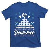 Ugly Dentist Christmas Tree Funny Dental Hygienist Teeth Gift T-Shirt