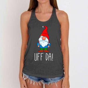 Uff Da Christmas Swedish Tomte Garden Gnome Xmas God Jul Women's Knotted Racerback Tank