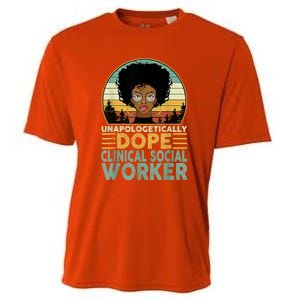 Unapologetically Dope Clinical Socials Worker Black Nurse. Cooling Performance Crew T-Shirt