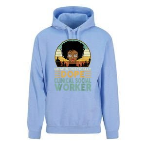 Unapologetically Dope Clinical Socials Worker Black Nurse. Unisex Surf Hoodie