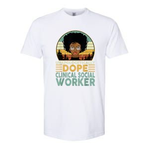 Unapologetically Dope Clinical Socials Worker Black Nurse. Softstyle CVC T-Shirt