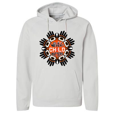 Unity Day Daisy We Wear Orange For Unity Day Performance Fleece Hoodie