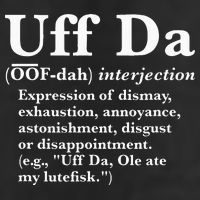 Uff Da Definition Adult Drive Performance Visor