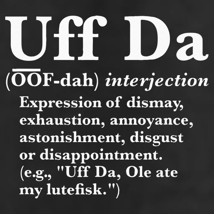 Uff Da Definition Adult Drive Performance Visor