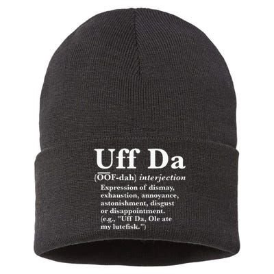 Uff Da Definition Sustainable Knit Beanie