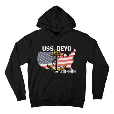 Uss Deyo Dd989 Warship Veterans Day Father Grandpa Dad Hoodie