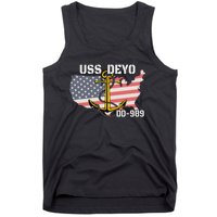 Uss Deyo Dd989 Warship Veterans Day Father Grandpa Dad Tank Top