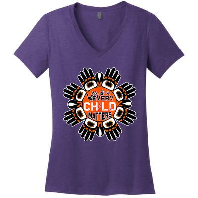 Unity Day Daisy We Wear Orange Women's V-Neck T-Shirt