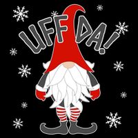 Uff Da Danish Gnome Scandinavian Tomte Nordic Christmas Visor