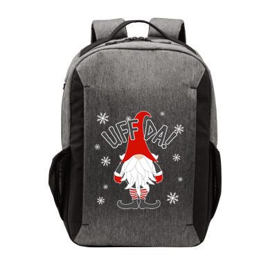 Uff Da Danish Gnome Scandinavian Tomte Nordic Christmas Vector Backpack
