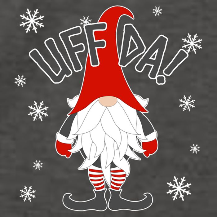 Uff Da Danish Gnome Scandinavian Tomte Nordic Christmas Vector Backpack